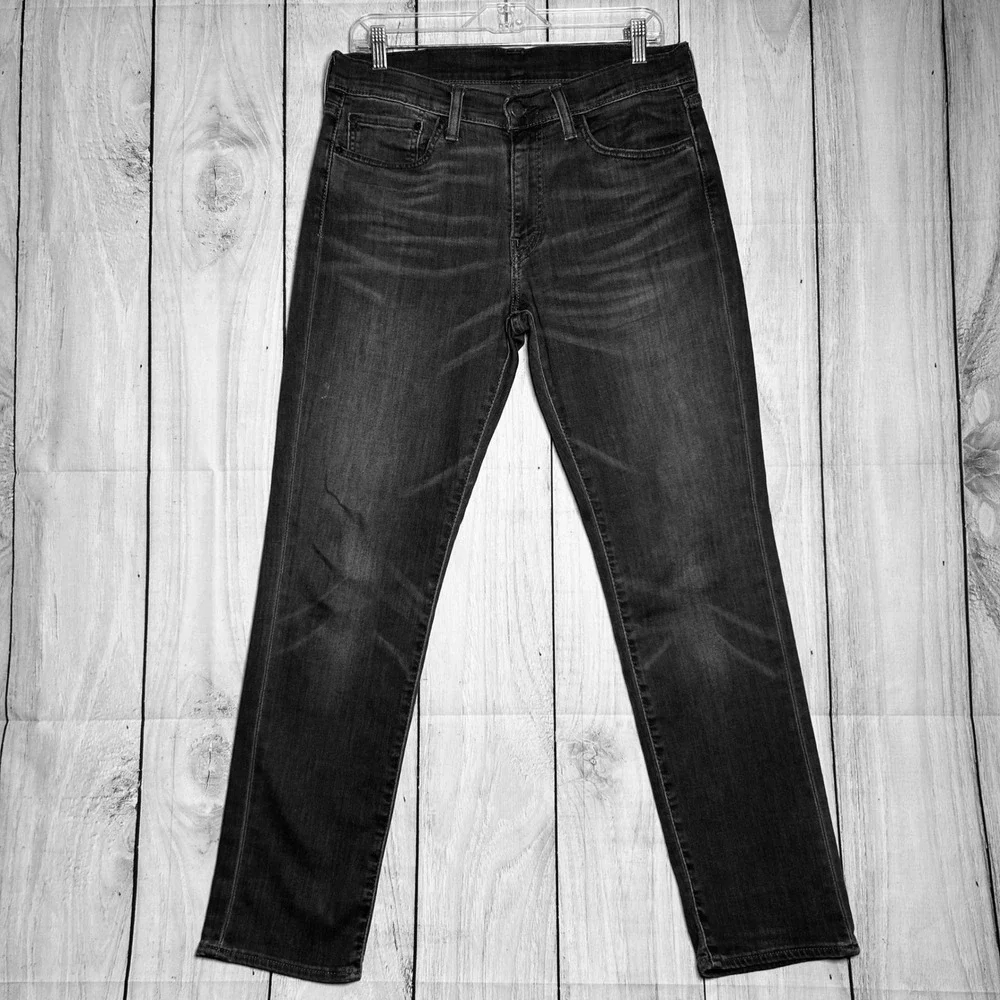 Levi 511‎ Jeans Mens 32x30 Black Dark Wash Straight Leg Denim Gorpcore Casual